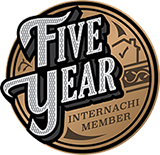 five year logo